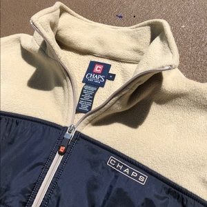 Vintage Chaps Full Zip Fleece Long Sleeve Jacket